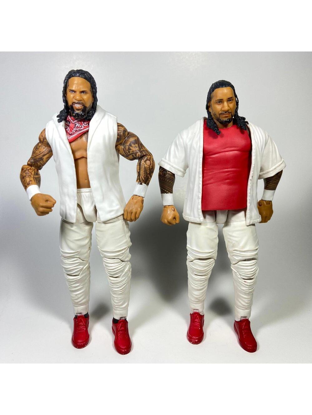 6.75” Mattel WWE Elite Series 54 Jimmy & Jey Uso Figures - COMPLETE / READ DESC.